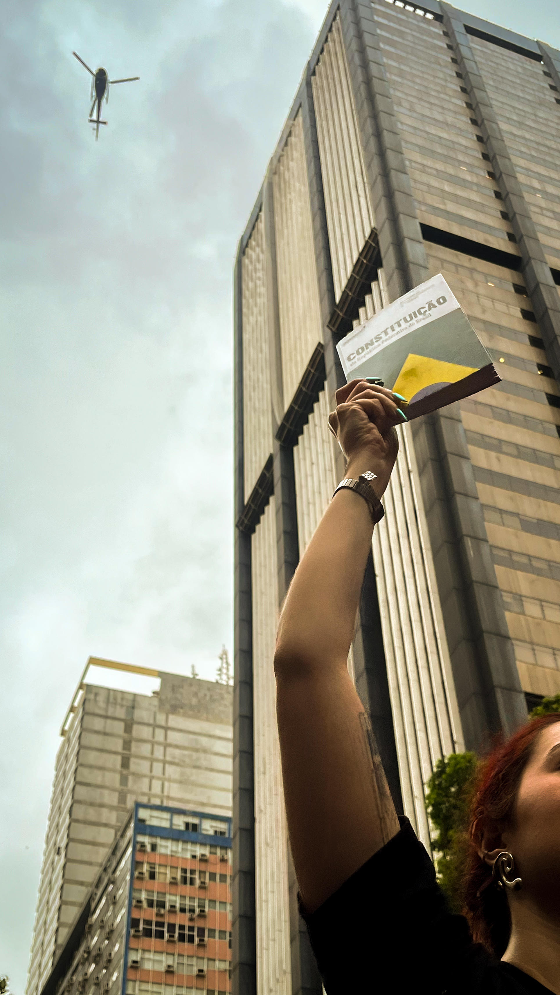 Imagem tirada no protesto estudantil na cancelaria