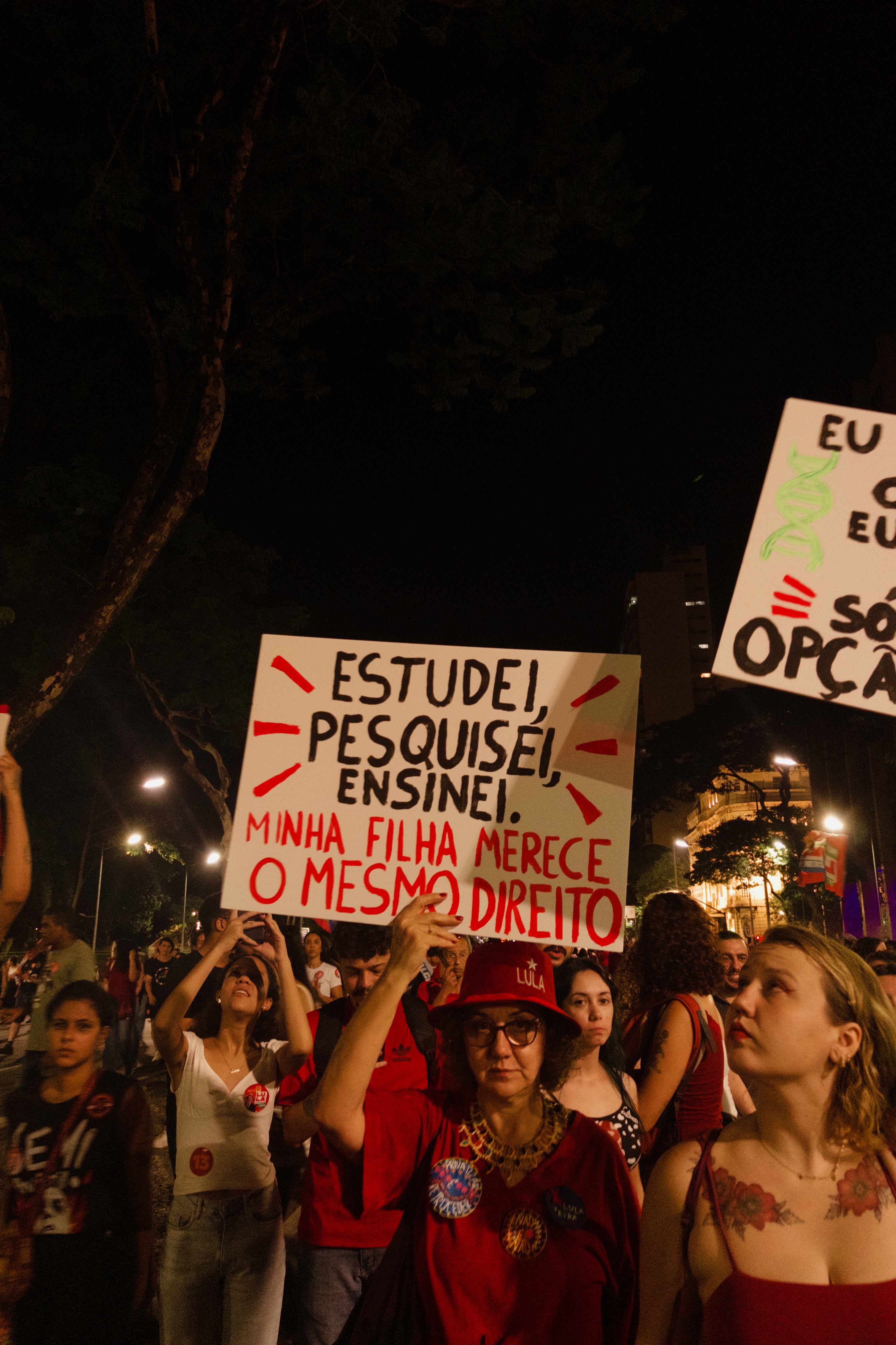 Ato dos estudantes contra Bolsonaro